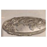 Pewter jewelry box