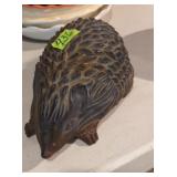 Cast iron hedgehog door stop 12 in very heavy
