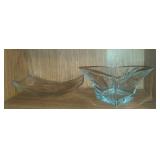 Mikasa leaded glass entertaining servers
