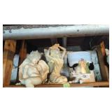Angels and miscellaneous on shelf