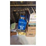 Six boxes of various hard cover books