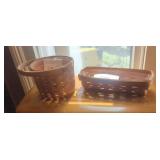 Longaberger baskets lot of 2