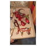 Vintage Christmas decoration bird lot