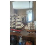 Lot of two model ships Sea whitch clipper and