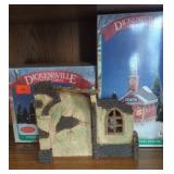Dickensville collectible Christmas village three
