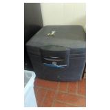 Waterproof sentry safe with key