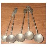Coin silver souvenir spoons lot of five