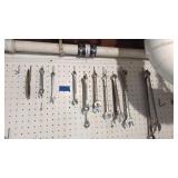 Lot of open face wrenches Craftsman mainly