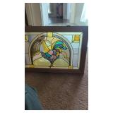 Painted glass chicken creation 16'