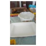 Two pieces vintage CorningWare one with one