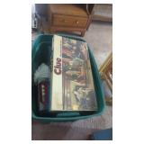 Tote full of vintage board games