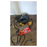 Black& Decker and DeWalt lot drills sander saw