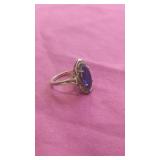 Size 6 1/4 10K amethyst ring