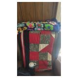 Crocheted, Afghan and quilt