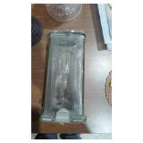 Antique glass mailbox 12-in overall 5 in wide