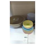 Midcentury Texasware fountain products table to