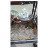 Lot of porcelain and vintage glassware