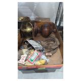 Horseshoes trinkets brass pitcher