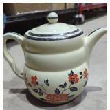 Hall's Superior red poppy teapot kettle