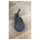 Slaymaker ? Lock 1920's with key.
