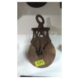 Antique barn pulley