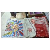 Lot of three vintage beach towels. Coca-Cola