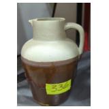 Small salt glazed crock pitcher 6x4