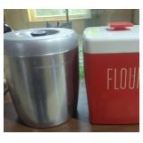 Lot of two canister sets. Mid-century