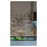 Vintage boot mugs. Lot of seven