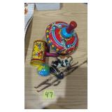 Antique children's press metal toys