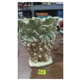 McCoy pottery vase grape pattern 9'x7'
