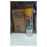 Krylon pro striping paint yellow one pack of six