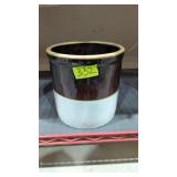 1 Gallon salt glazed Crock 2 tone