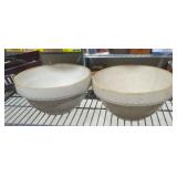 Ruckel's pottery bowls lot of 2 10' x 5' deep