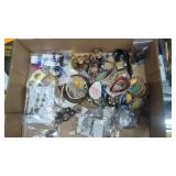 Tray lot of costume jewelry