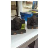 Native American Indian theme bookends copper