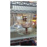 Miscellaneous glassware lot vases server as is
