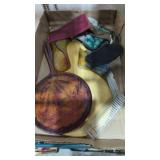 Vintage dresser set items comb, brushes, mirrors