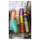 Vintage Tupperware and other mid-century cups