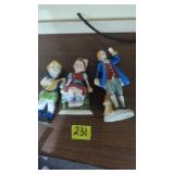 Occupied Japan figurines lot of three