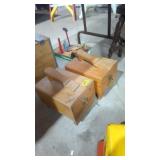Lot of two shoeshine boxes with contents