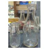 Llewellyn Brothers half pint & quart dairy bottle