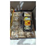 Seagram's advertising lot glasses & sign
