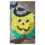 Melted plastic popcorn decoration midcentury 16'