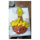 Melted plastic popcorn decoration midcentury 16'