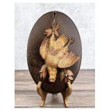 American Decoy Maker Carved Hanging Game Plaque