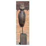 Folk Art Great Horned Owl Decoy
