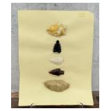 Ancient Native American Indian Stone Arrowheads