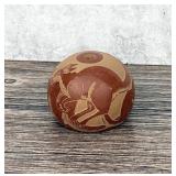 Camilio Sunflower Tafoya Santa Clara Seed Jar Pot