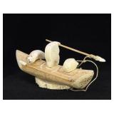 Thomas Ahgupuk Inuit Eskimo Seal Hunter Carving